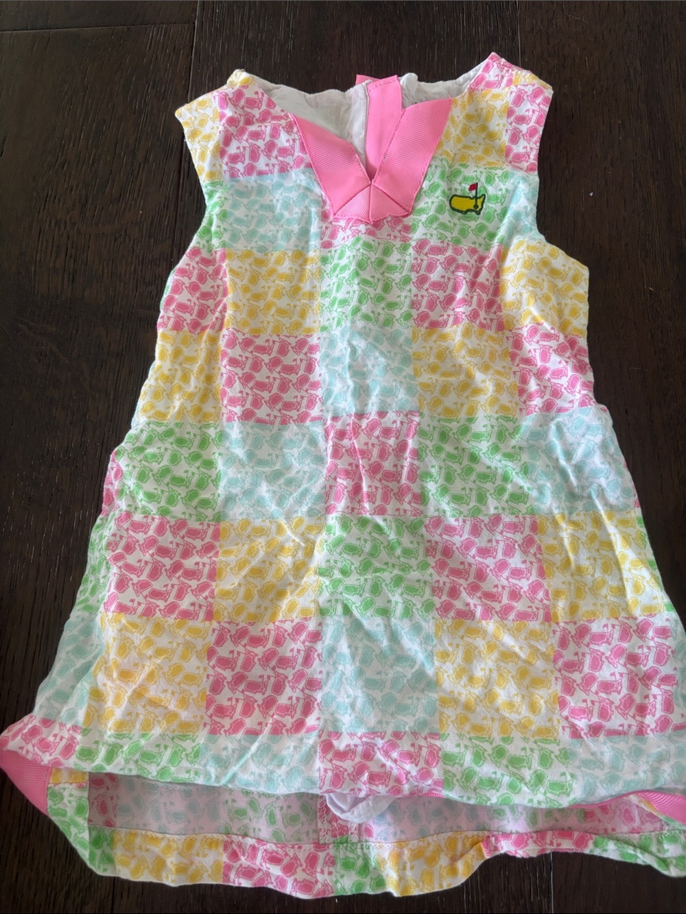 Girls Sleeveless Pastel Check Summer Dress - Pink, Yellow, Green, Blue